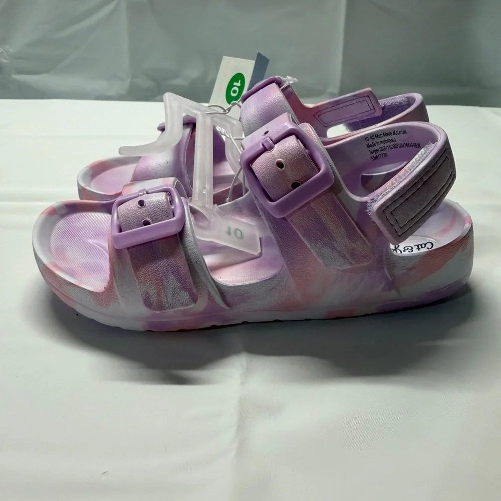 Cat & Jack Girls’‎ Pink and Lavender Sandals